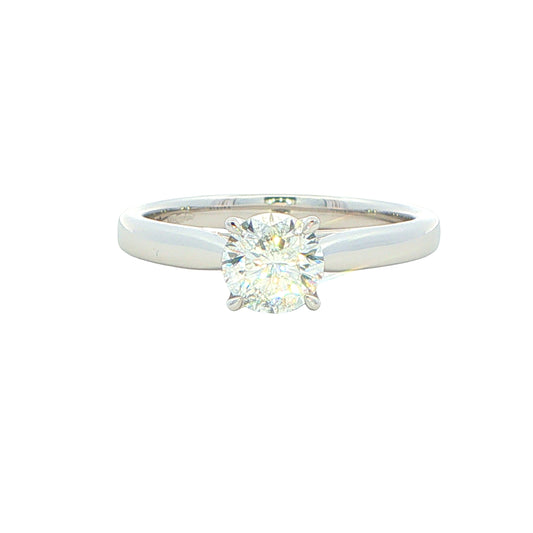 Platinum Aurora Round Brilliant Cut Diamond Solitaire Ring - 0.71cts Gardiner Brothers