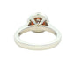 Platinum and Rose Gold Aurora Diamond set in a Halo Style Ring - 1.00cts Gardiner Brothers