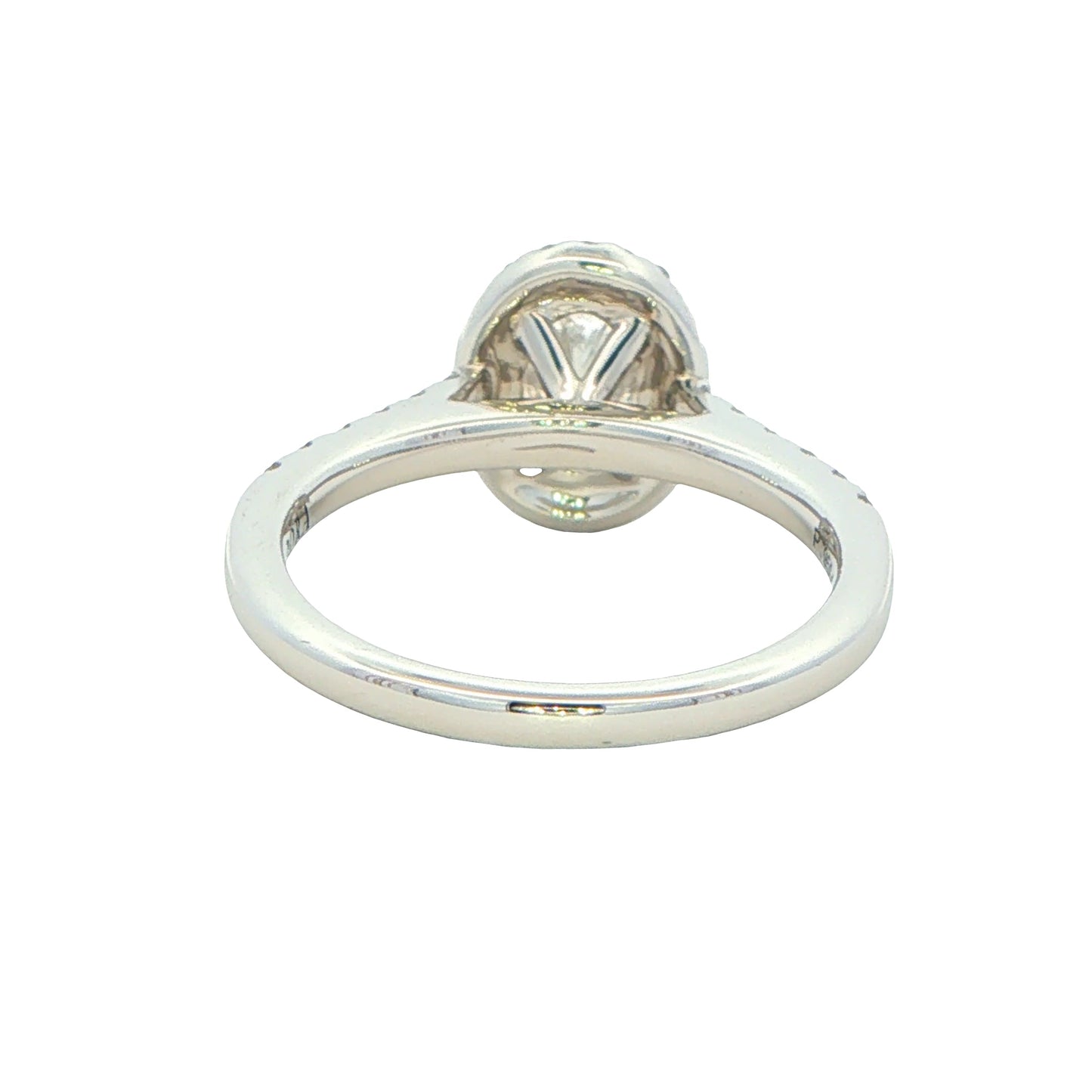 Platinum Aurora Oval Shaped Diamond Halo Ring - 1.27cts Gardiner Brothers
