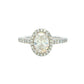 Platinum Aurora Oval Shaped Diamond Halo Ring - 1.27cts Gardiner Brothers
