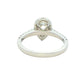 Platinum Pear shaped Aurora cut diamond halo style ring - 1.08cts Gardiner Brothers