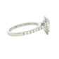 Platinum Pear shaped Aurora cut diamond halo style ring - 1.08cts Gardiner Brothers