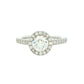Platinum Aurora Cut Diamond Halo Style Ring - 1.07cts Gardiner Brothers