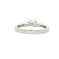 Platinum Aurora Cut Diamond Solitaire Ring With Diamond Set Shoulders - 0.70cts Gardiner Brothers