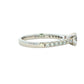 Platinum Aurora Cut Diamond Solitaire Ring With Diamond Set Shoulders - 0.70cts Gardiner Brothers