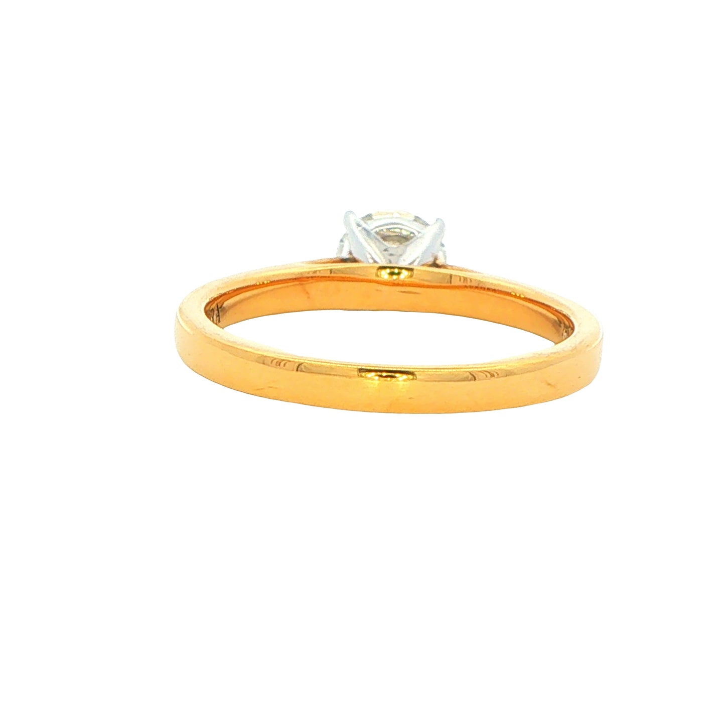 Yellow Gold Aurora Cut Diamond Solitaire Ring - 0.70cts Gardiner Brothers