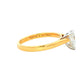 Yellow Gold Aurora Pear Shaped Diamond Solitaire Ring - 0.70cts Gardiner Brothers