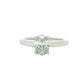 Platinum Oval Shaped Aurora Cut Diamond Solitaire Ring - 0.90cts Gardiner Brothers