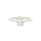 Platinum Oval Shaped Aurora Cut Diamond Solitaire Ring - 0.73cts Gardiner Brothers