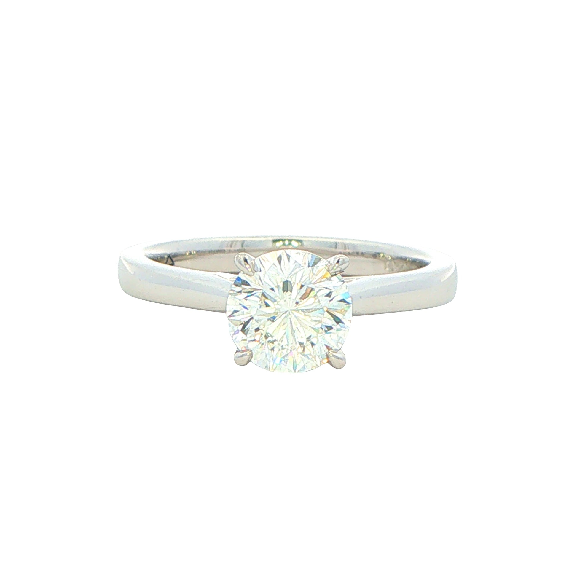 Platinum Aurora Cut Diamond Solitaire Ring - 1.10cts Gardiner Brothers