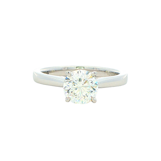 Platinum Aurora Cut Diamond Solitaire Ring - 1.10cts Gardiner Brothers