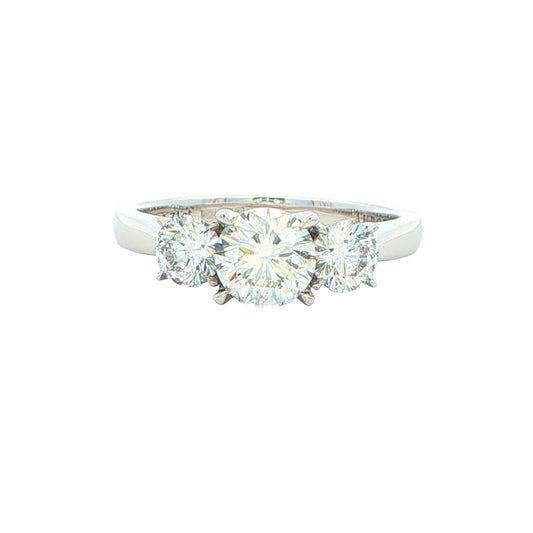 Platinum Aurora 3 Stone Diamond Ring - 1.23cts Gardiner Brothers