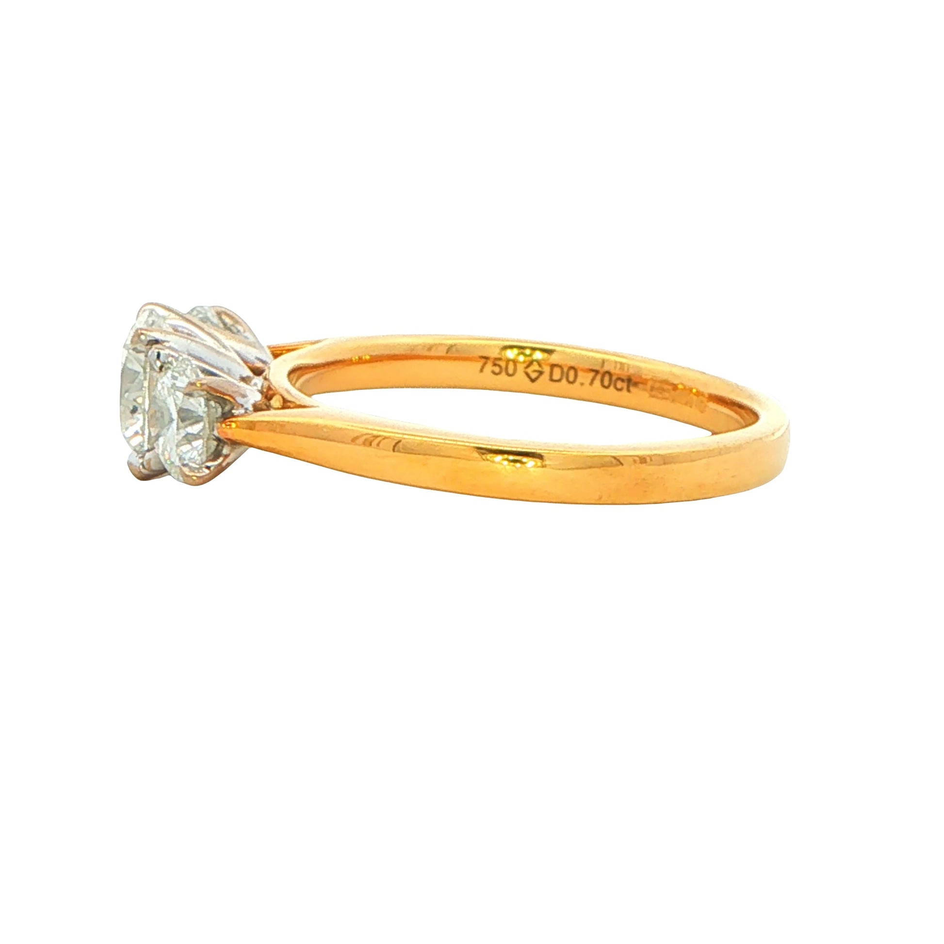 Yellow Gold Aurora Diamond 3 Stone Ring - 1.35cts Gardiner Brothers