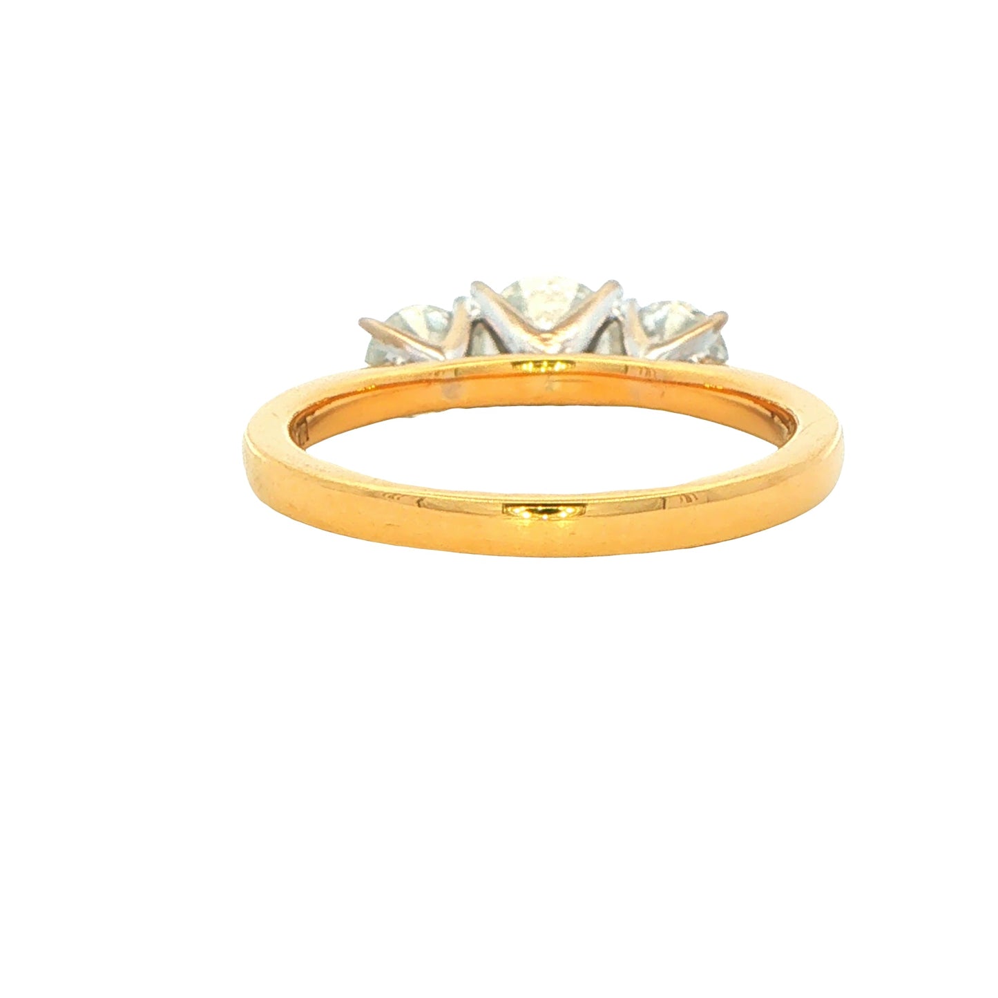 Yellow Gold Aurora Diamond 3 Stone Ring - 1.35cts Gardiner Brothers
