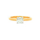 Yellow Gold Aurora Round Brilliant cut diamond solitaire ring - 0.53cts Gardiner Brothers