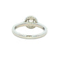 Platinum Aurora Cut Diamond Halo Ring - 0.91cts Gardiner Brothers