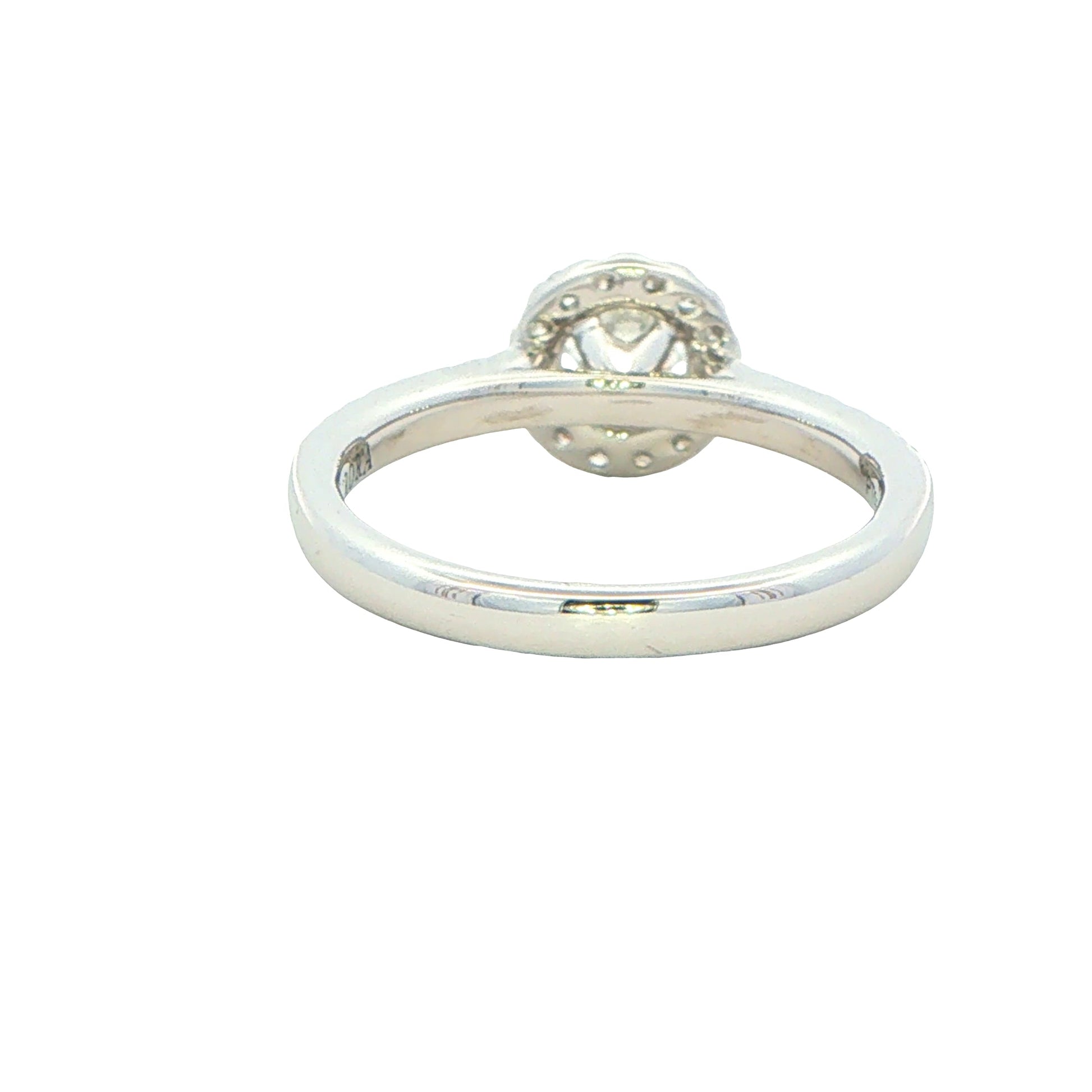 Platinum AURORA CUT DIAMOND HALO RING - 0.72CTS Gardiner Brothers