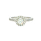 Platinum AURORA CUT DIAMOND HALO RING - 0.72CTS Gardiner Brothers