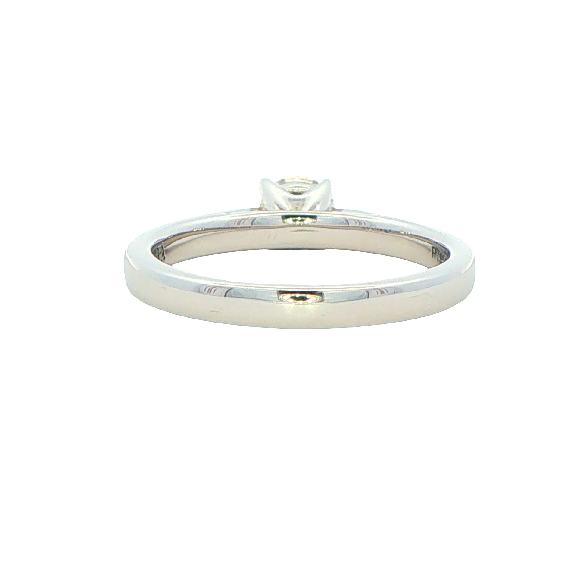 Platinum Aurora Cut Diamond Solitaire Ring - 0.42cts Gardiner Brothers
