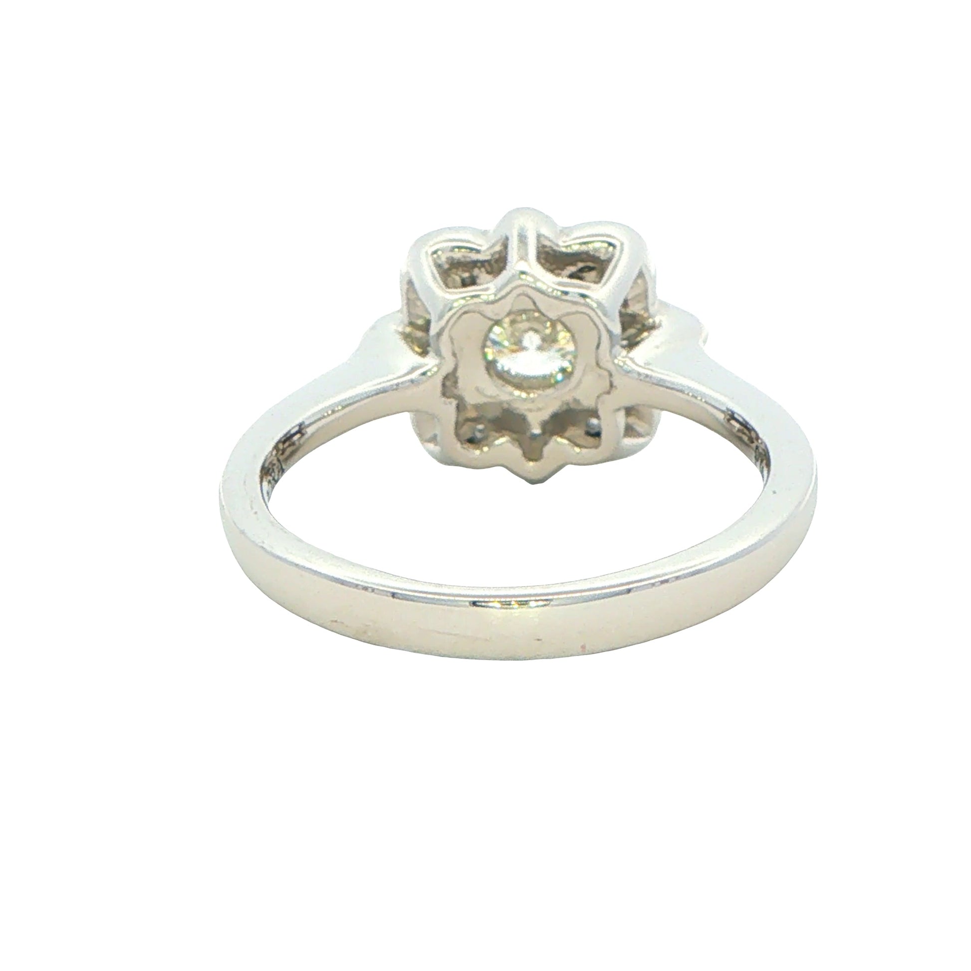 Platinum Aurora Cut Diamond Cluster Style Ring - 1.07cts Gardiner Brothers