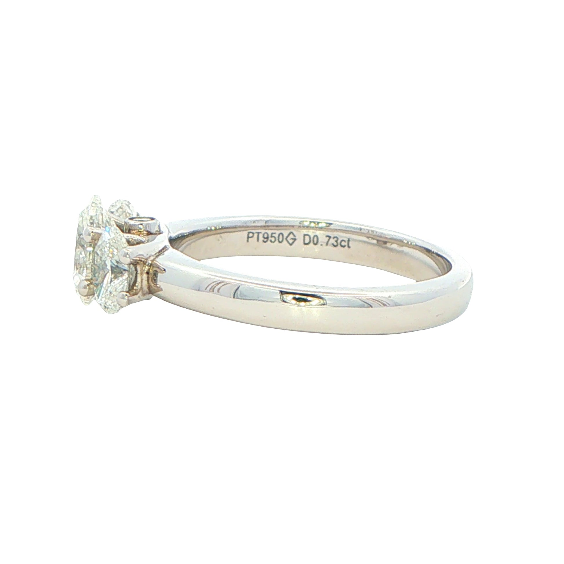 Platinum 3 Oval Shaped Aurora Diamond Ring - 1.43cts Gardiner Brothers