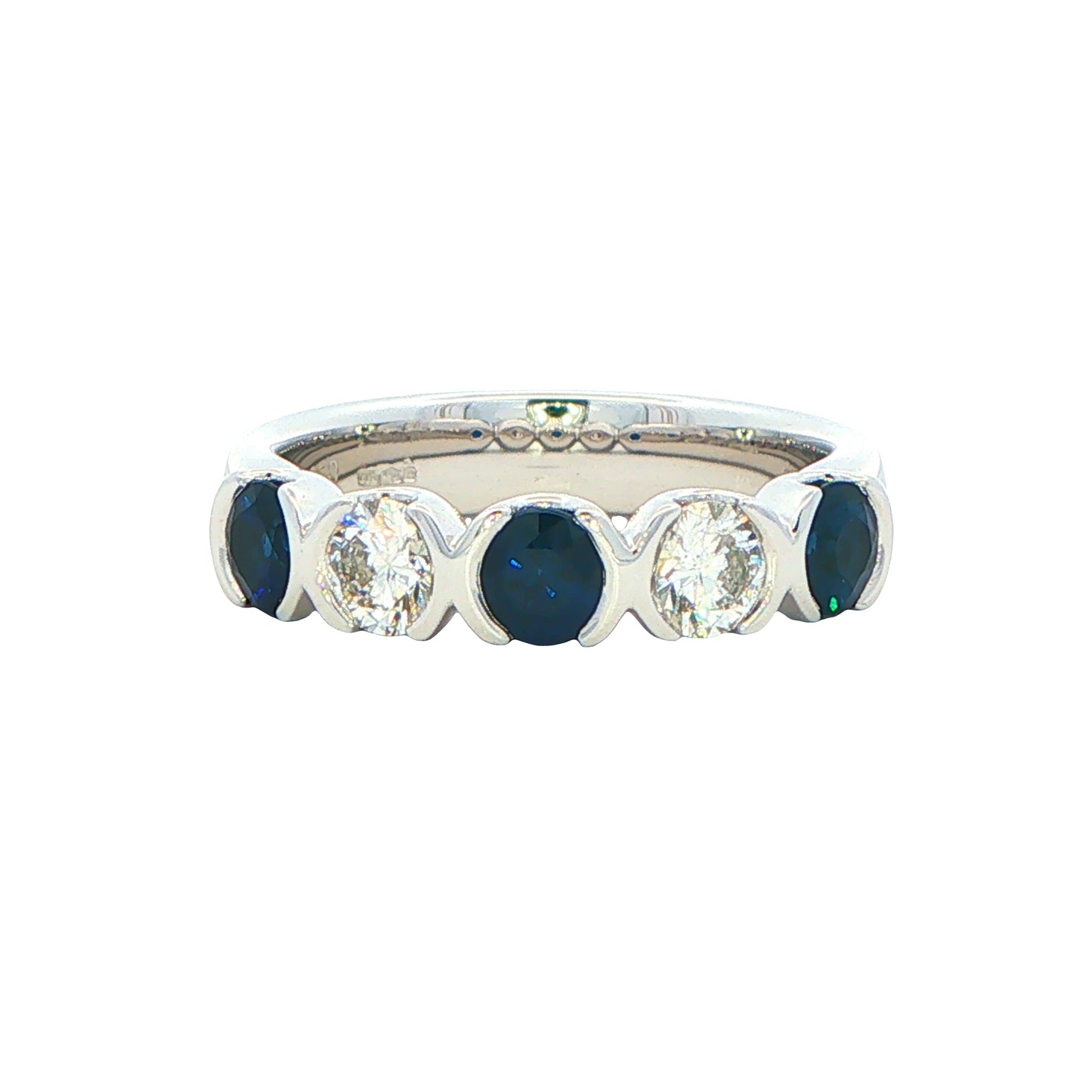 Sapphire and Diamond 5 Stone Ring Gardiner Brothers