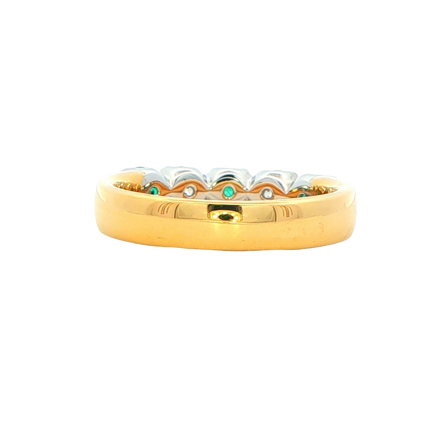 Emerald and Diamond 5 Stone Ring Gardiner Brothers