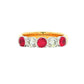 Ruby and Diamond 5 Stone Ring Gardiner Brothers
