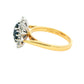 Oval Shaped Sapphire and Diamond Cluster Style Ring Gardiner Brothers