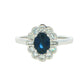 Sapphire AND DIAMOND FANCY CLUSTER STYLE RING Gardiner Brothers
