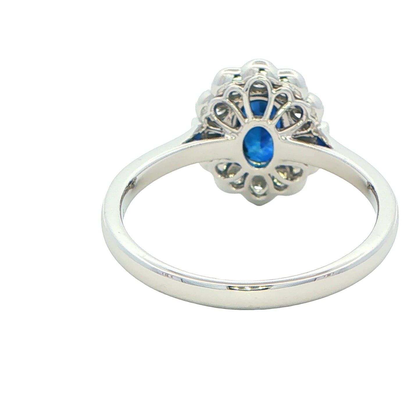 Sapphire AND DIAMOND FANCY CLUSTER STYLE RING Gardiner Brothers