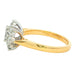 Yellow Gold Emerald and Round Brilliant Cut Diamond Cluster Ring - 2.10cts Gardiner Brothers