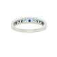Sapphire and Diamond 9 Stone Eternity Ring Gardiner Brothers