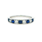 Sapphire and Diamond 9 Stone Eternity Ring Gardiner Brothers