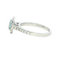 Aquamarine and Diamond Halo Style Ring Gardiner Brothers