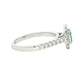 Aquamarine and Diamond Halo Style Ring Gardiner Brothers
