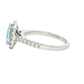 Aquamarine and Diamond Halo Style Ring Gardiner Brothers