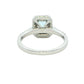 Aquamarine and Diamond Halo Style Ring Gardiner Brothers