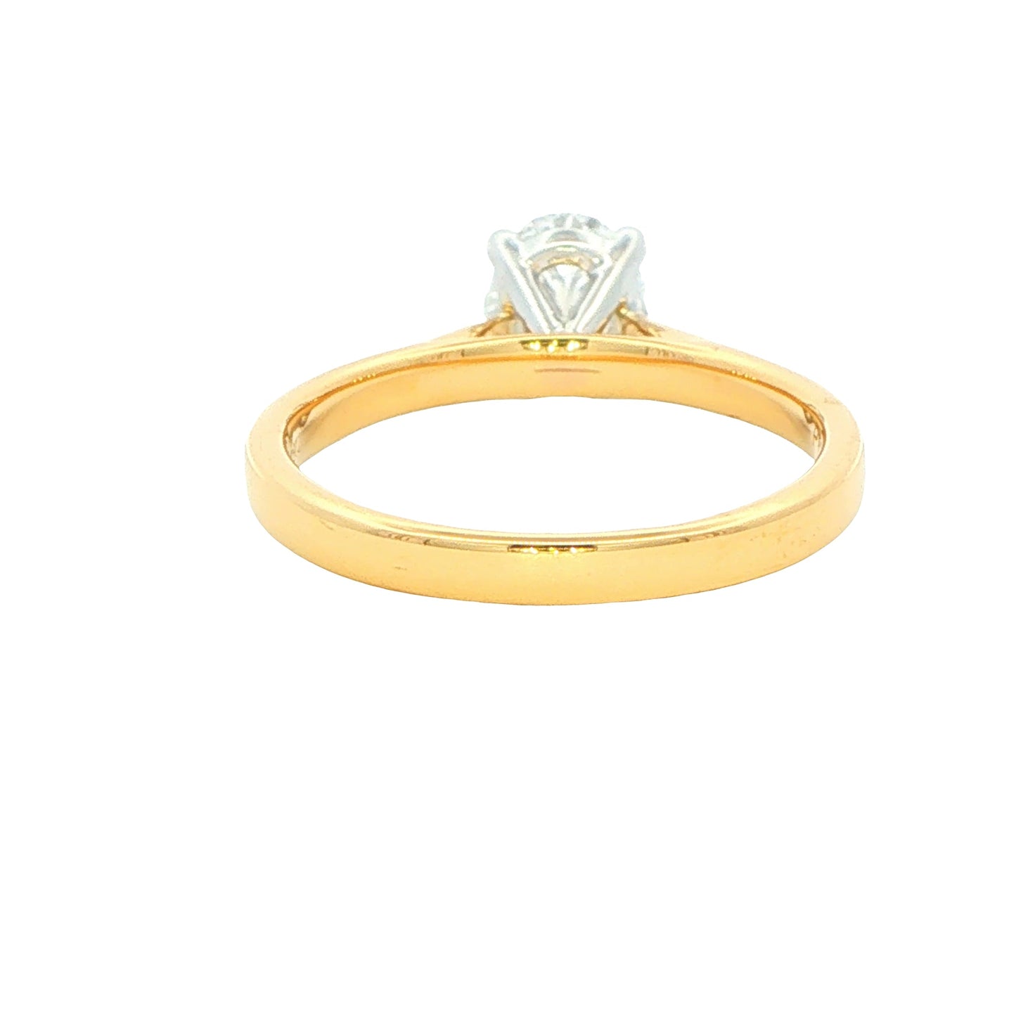 Yellow Gold Oval Shaped Diamond Solitaire Ring - 1.20cts Gardiner Brothers