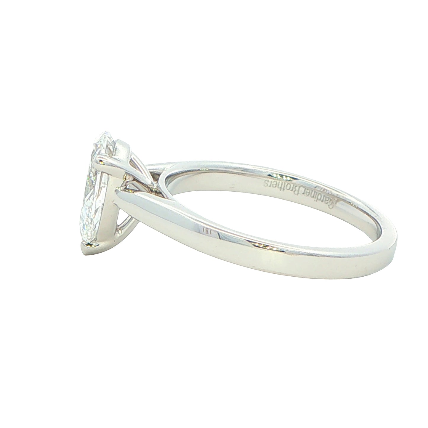 Platinum Pear Shaped Diamond Solitaire Ring - 1.20cts Gardiner Brothers