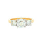 Yellow Gold Round Brilliant Cut Diamond 3 Stone Ring - 1.60cts Gardiner Brothers