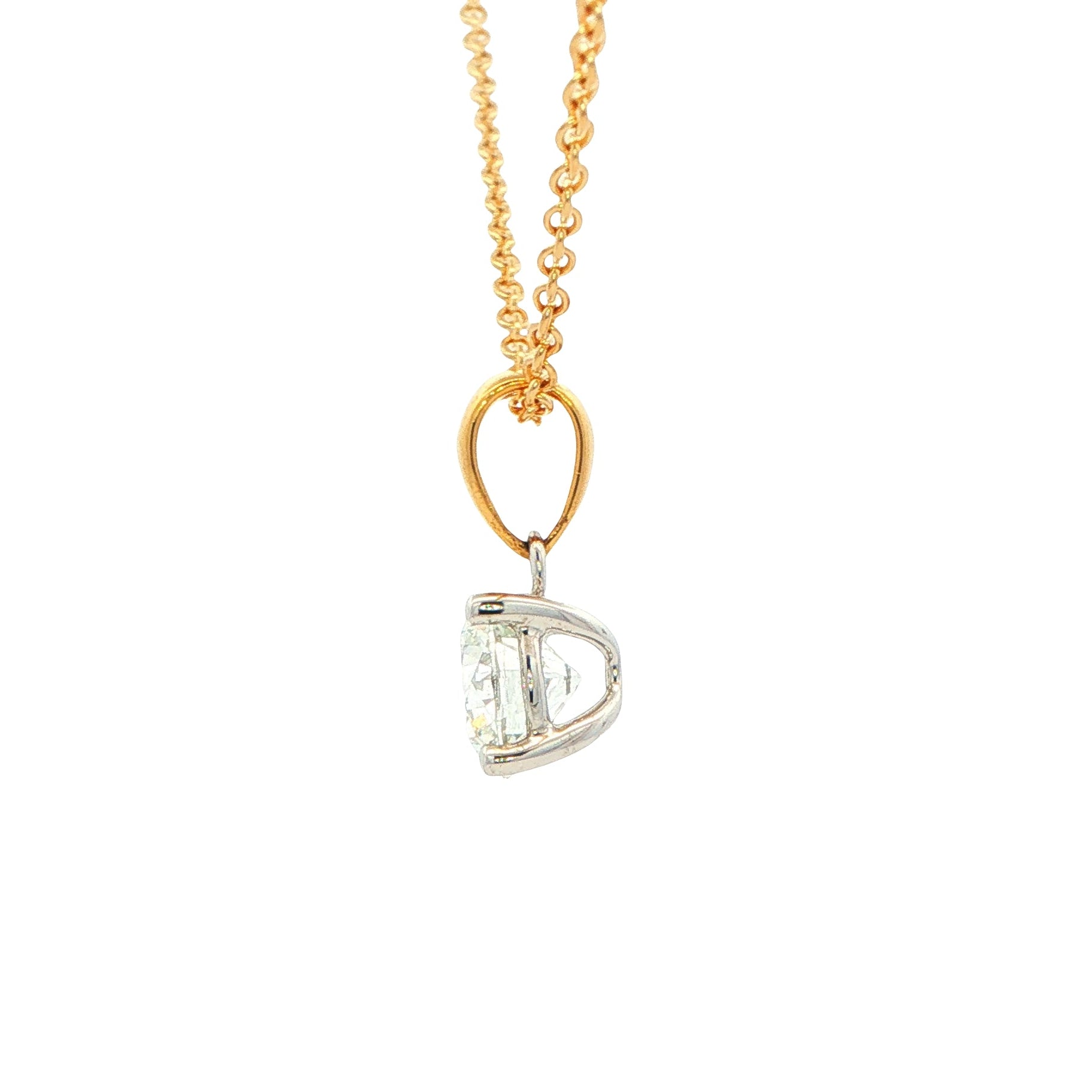 Round Brilliant Cut Diamond Solitaire Pendant - 1.20cts Gardiner Brothers