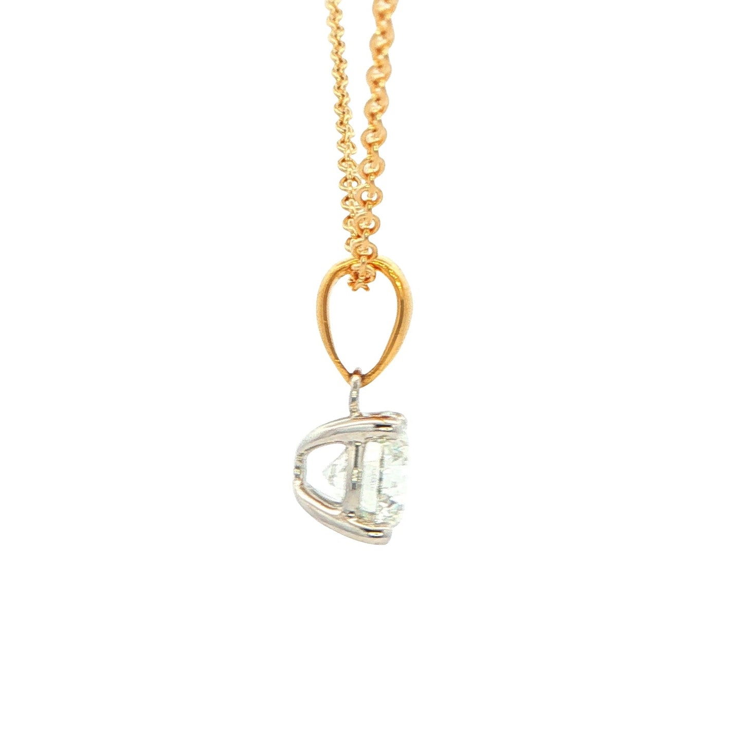 Round Brilliant Cut Diamond Solitaire Pendant - 1.20cts Gardiner Brothers