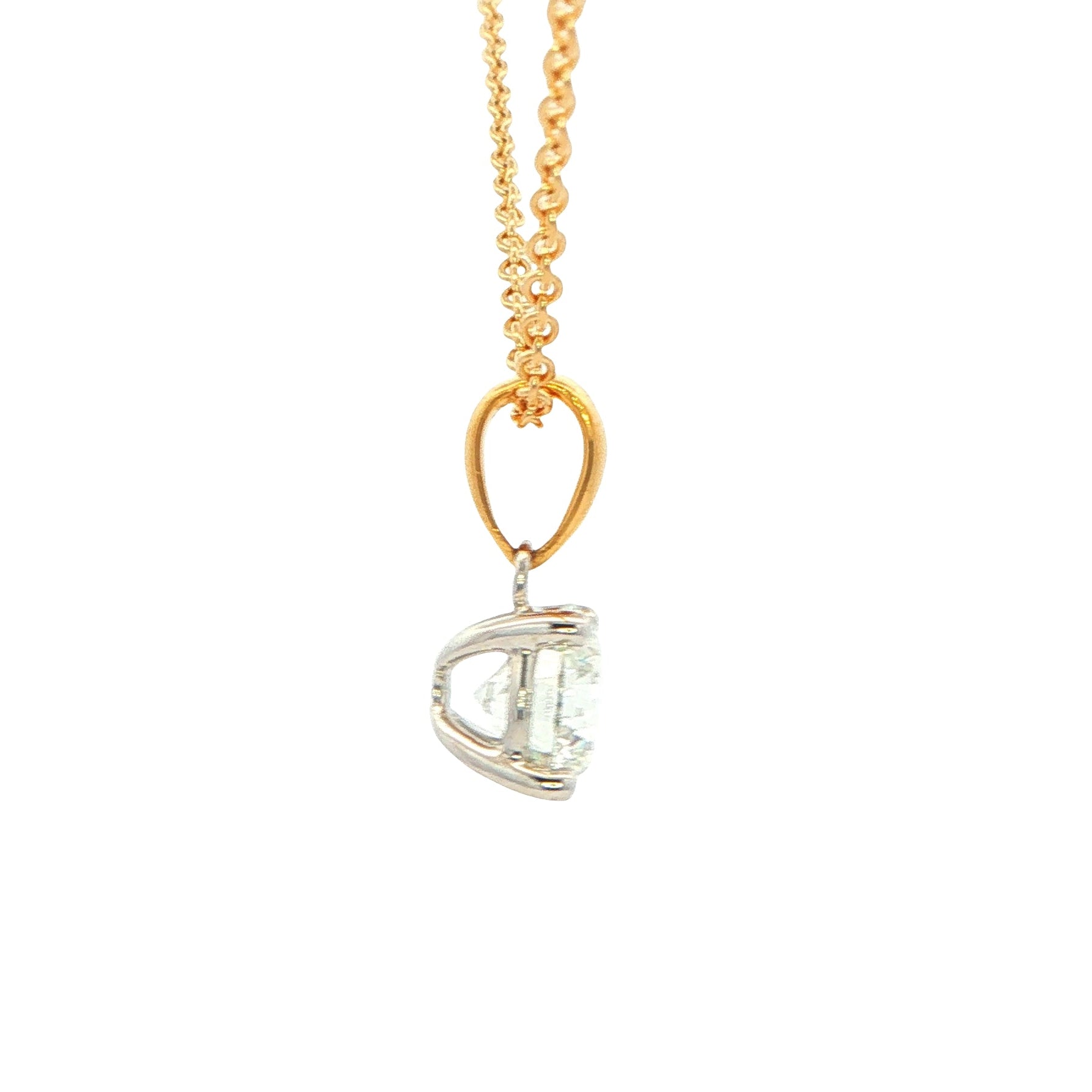 Round Brilliant Cut Diamond Solitaire Pendant - 1.20cts Gardiner Brothers