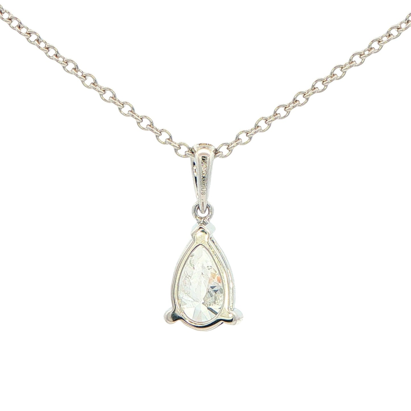Pear Shaped Diamond Solitaire Pendant - 1.21cts Gardiner Brothers