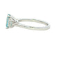 Aquamarine and Emerald Cut Diamond 3 Stone Ring Gardiner Brothers