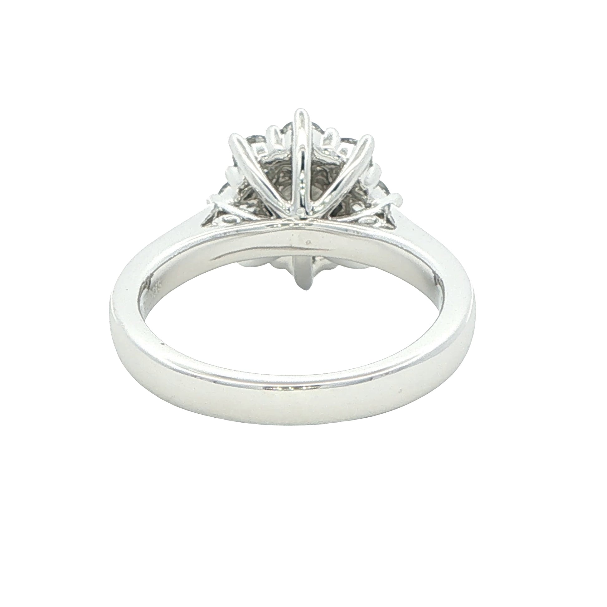 Platinum Round Brilliant Cut Diamond 9 Stone Cluster Ring - 1.00cts Gardiner Brothers