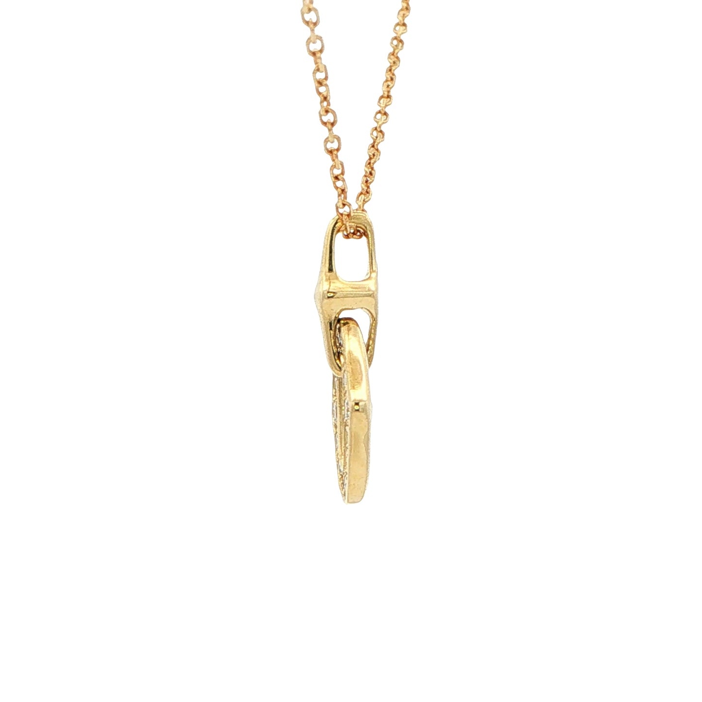 Yellow Gold Fancy Style Diamond Pendant Gardiner Brothers
