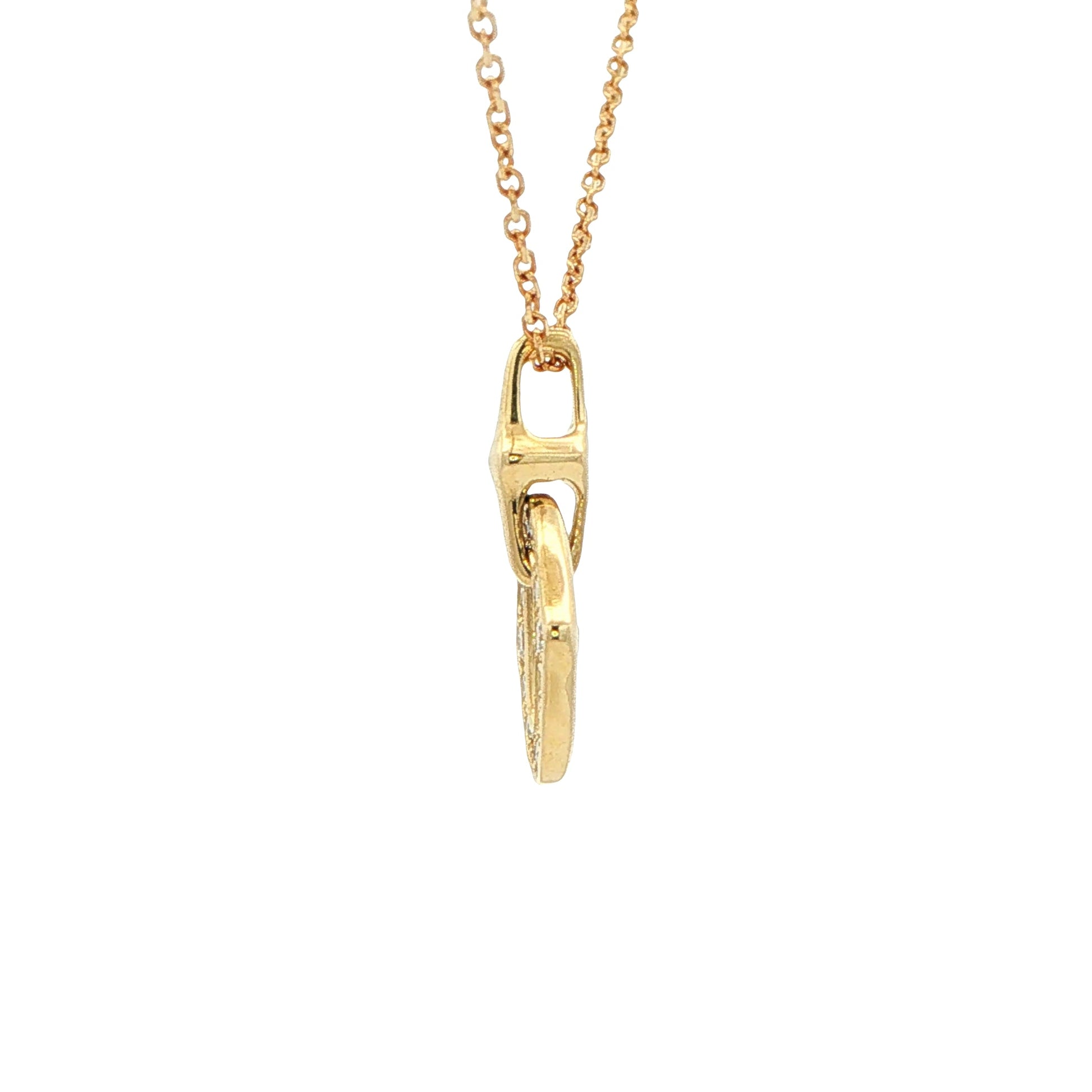 Yellow Gold Fancy Style Diamond Pendant Gardiner Brothers