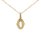 Yellow Gold Fancy Style Diamond Pendant Gardiner Brothers